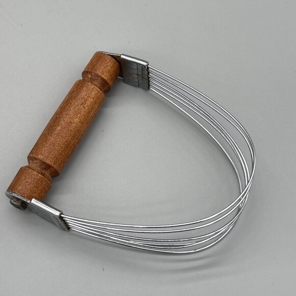 Vintage Bonny USA Pastry Dough Blender Cutter Mixer Wood Handle - Picture 3 of 8